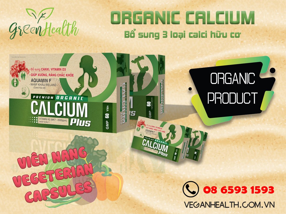 thực phẩm bảo vệ sức khỏe canxi thuần chay calcium plus