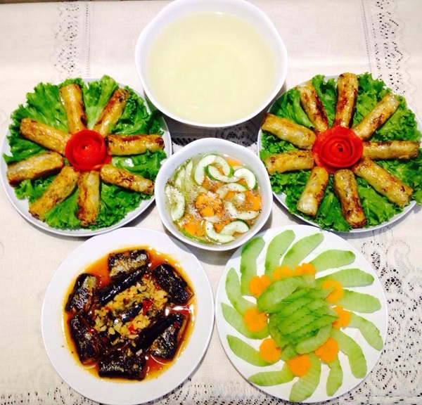 thực đơn các món chay