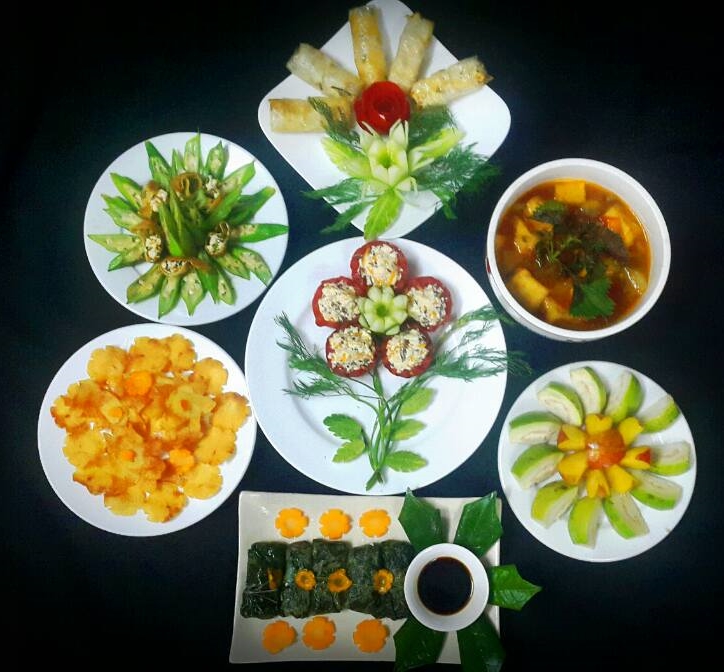 thực đơn các món chay